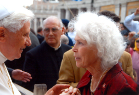 Ann Brennan with Pope Benedict XVI